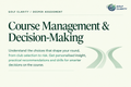 Golf Clarity Course Management and Decision Making assessment card with a summary of personalised insight, recommendations and drills