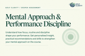 Golf Clarity Mental Approach and Performance Discipline assessment card with a summary of personalised insight, recommendations and drills
